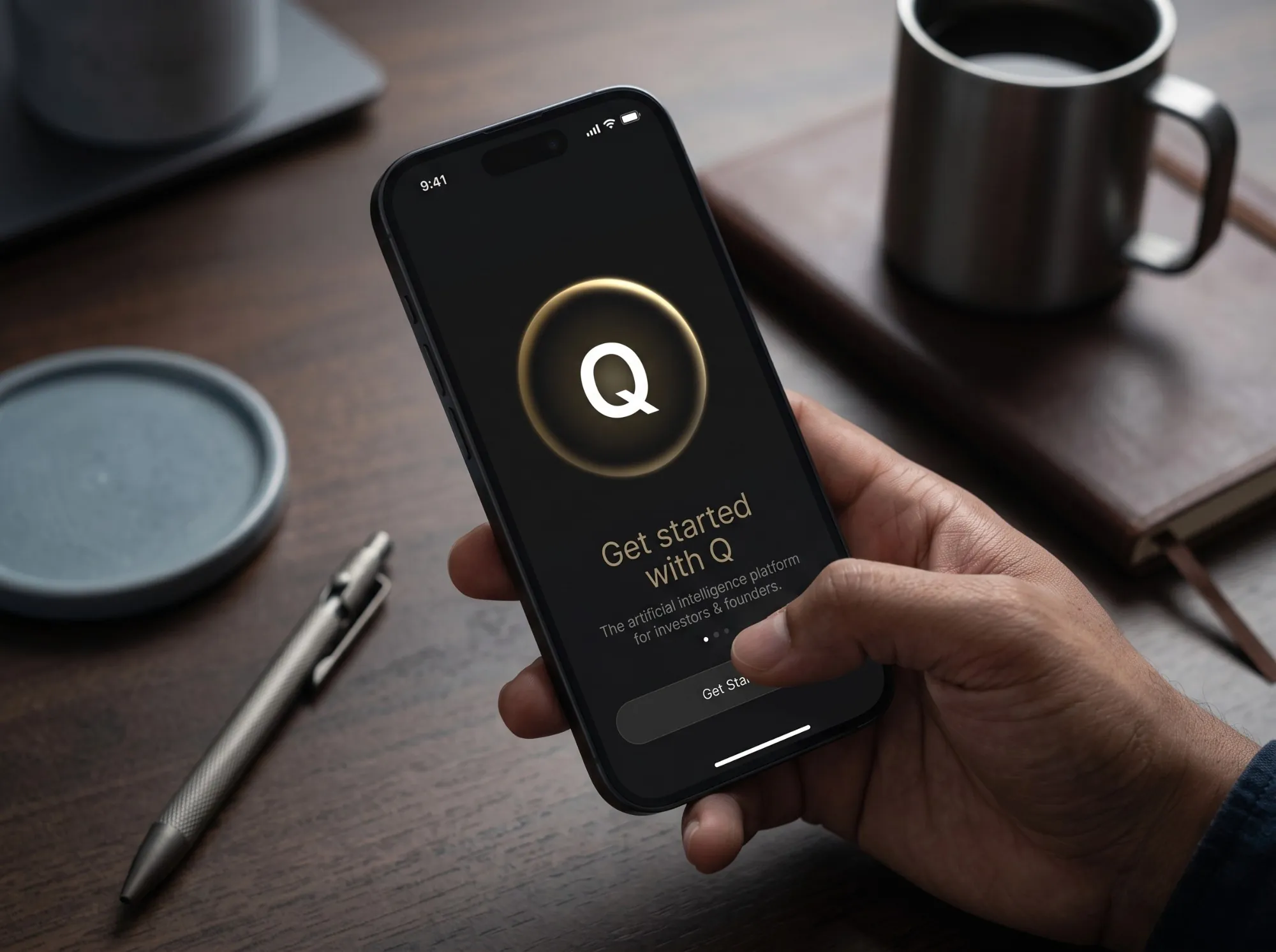 The CapitalQ app on a phone